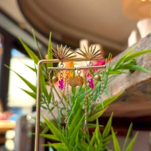 Boucles d'oreilles BEA rose