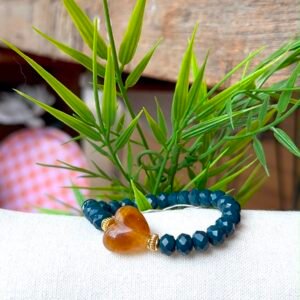 Bracelet MIEL bleu, marron