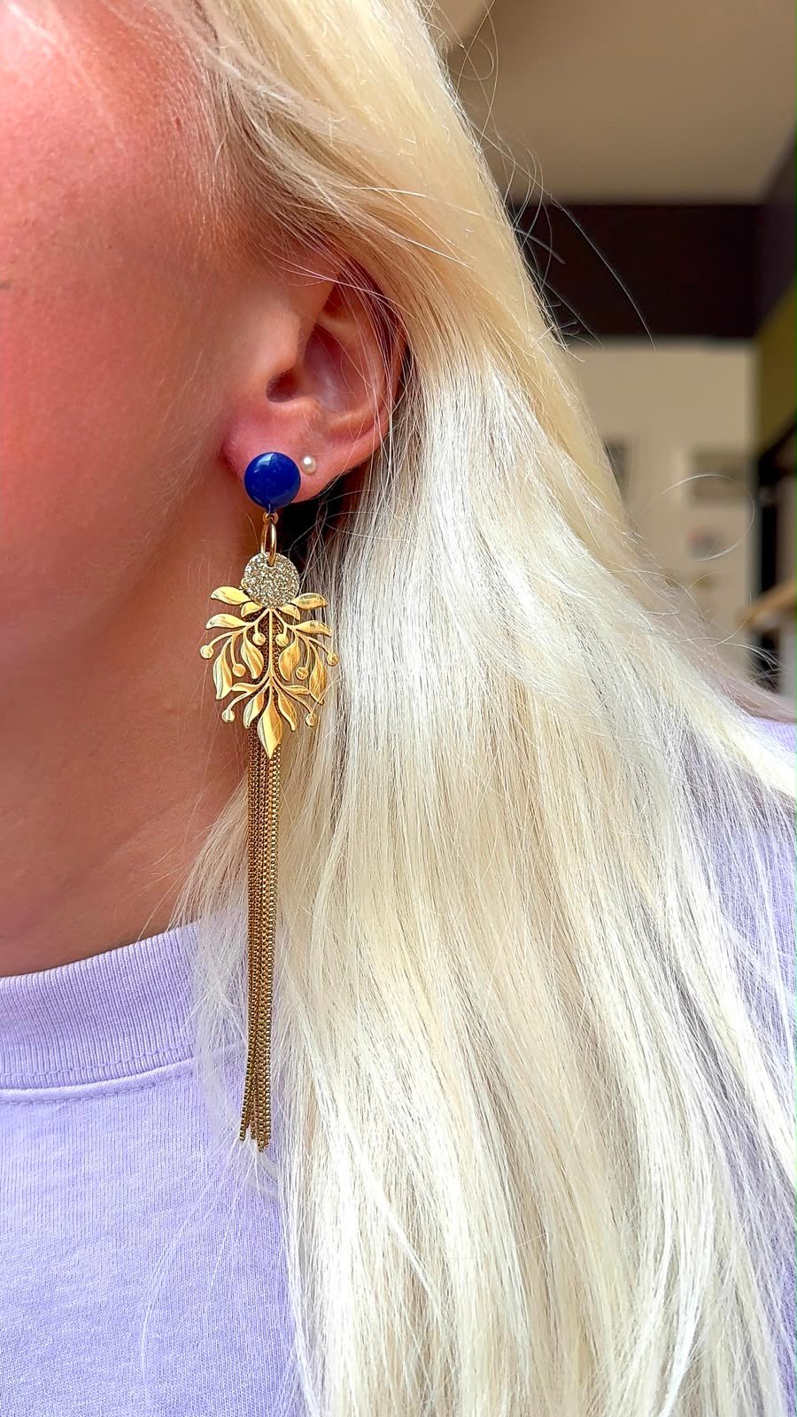 Boucles d'oreilles CHIARRA bleu