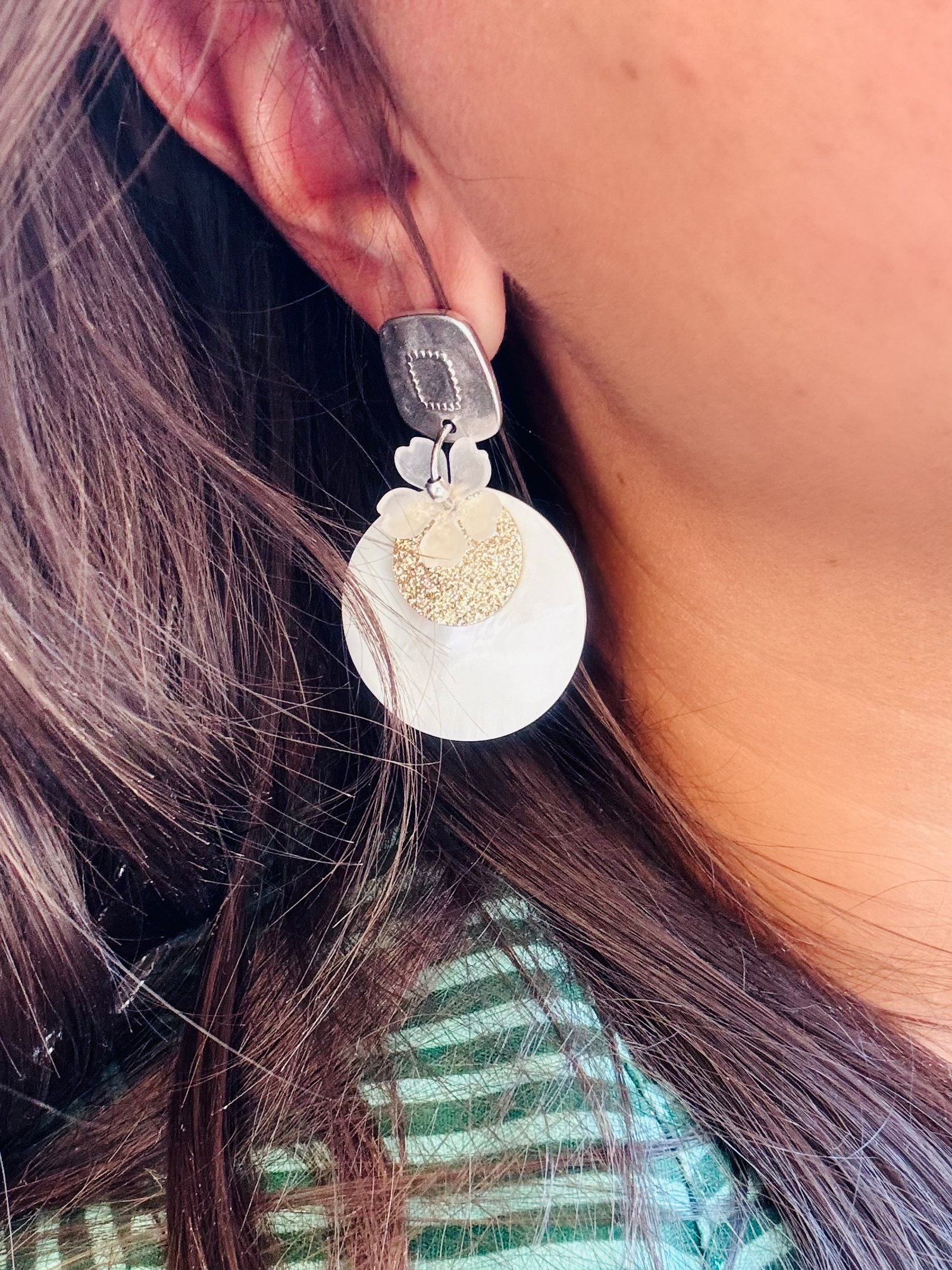 Boucles d'oreilles MILIE argenté – Image 2