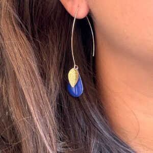 Boucles d'oreilles ELEN bleu