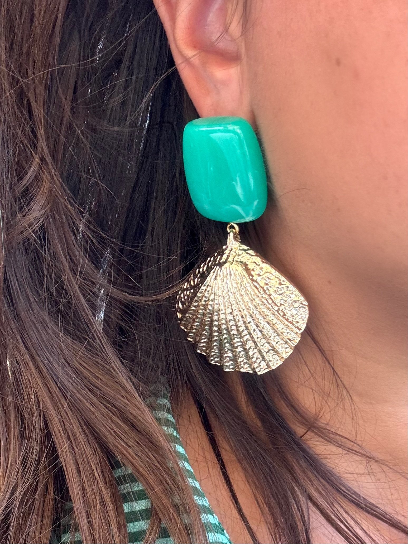 Boucles d'oreilles ANDRINA vert