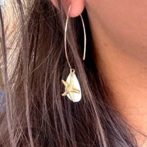 Boucles d'oreilles SIRENE blanc