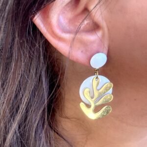 Boucles d'oreilles SELMA blanc