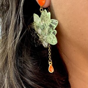 Boucles d'oreilles LÏANA orange
