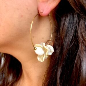Boucles d'oreilles VAYA beige