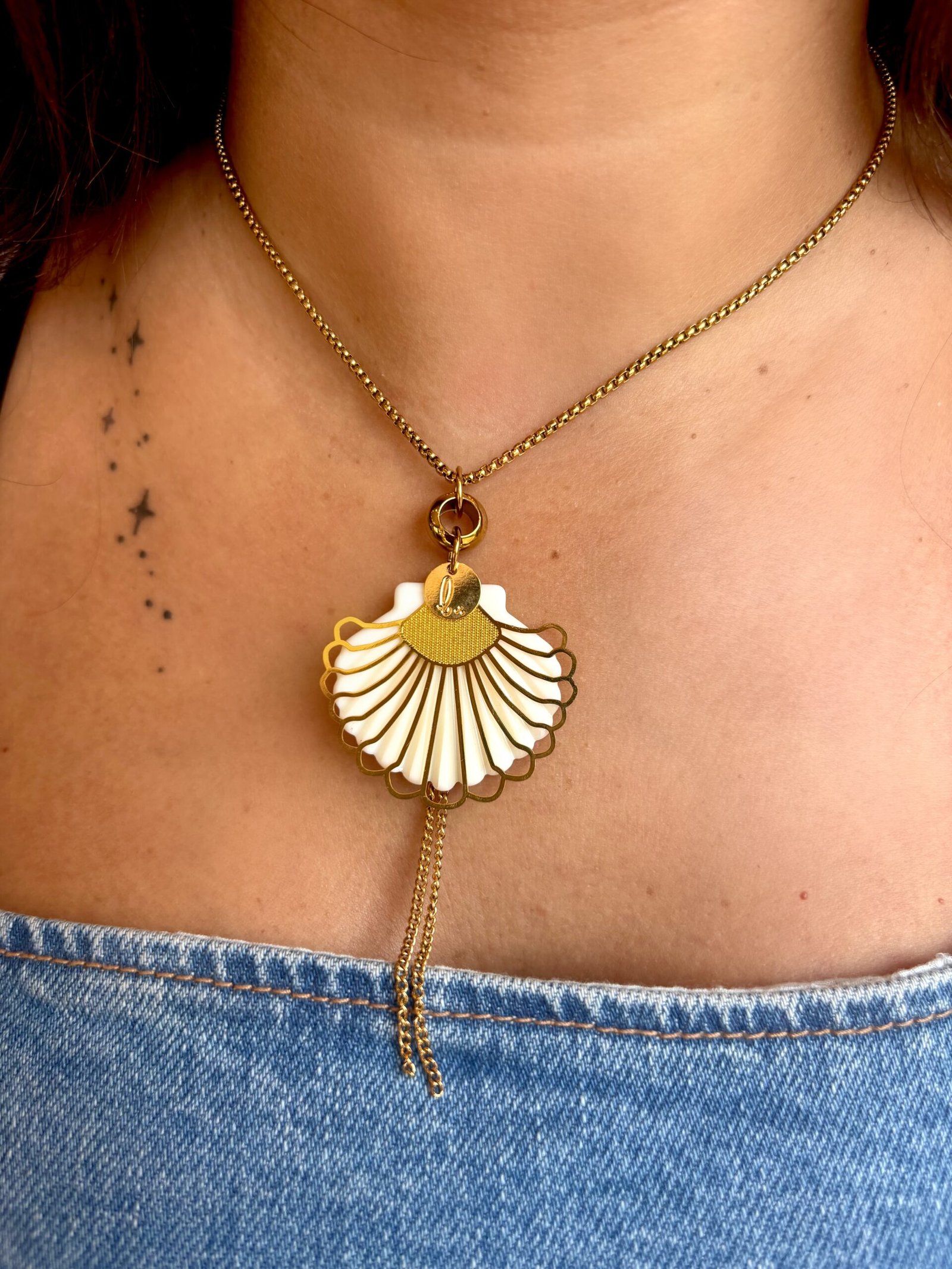 Collier SAMYA blanc