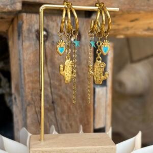 Boucles d'oreilles TACASÜ bleu