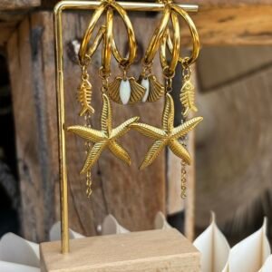 Boucles d'oreilles ANALEÏ blanc