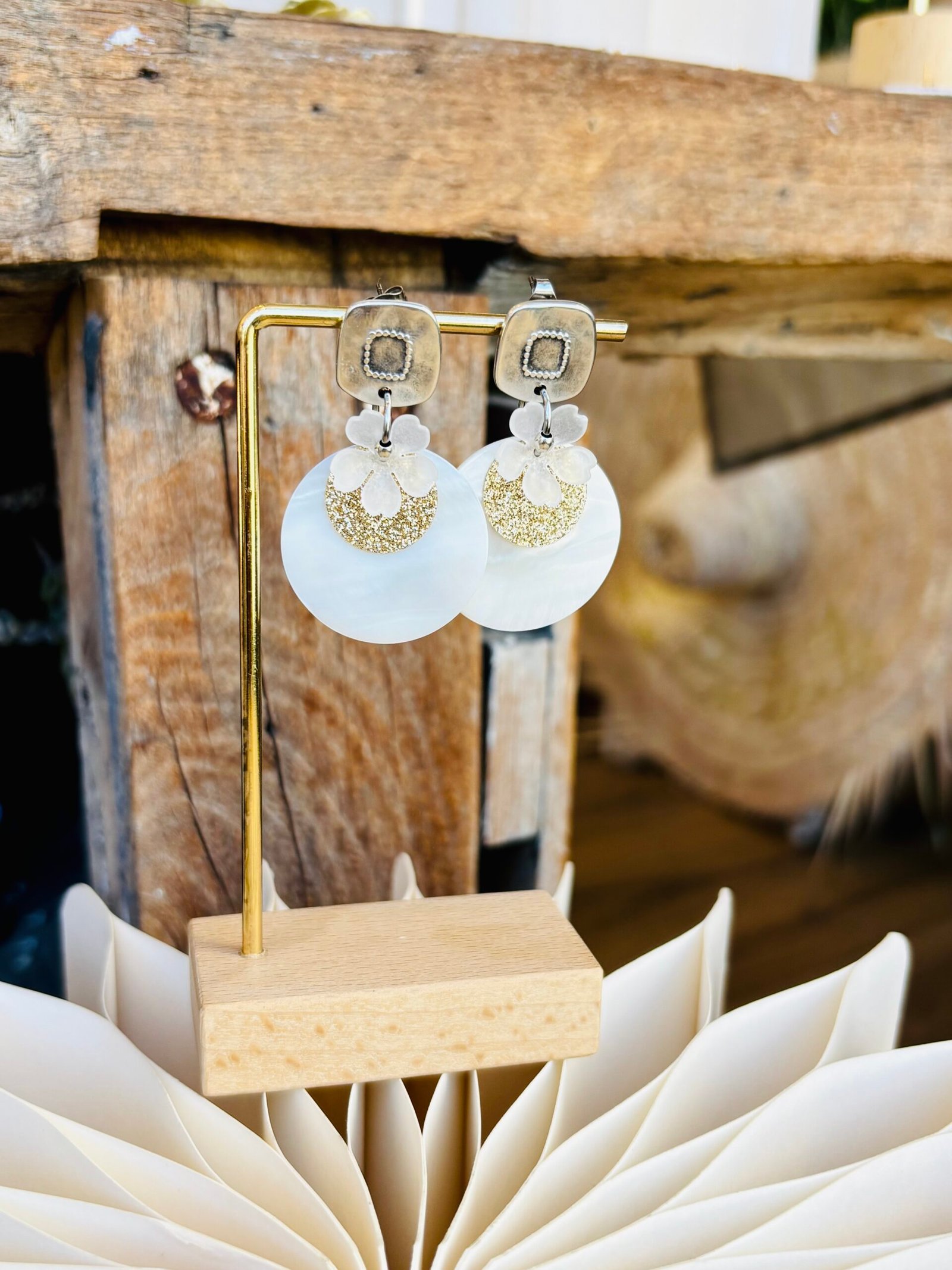 Boucles d'oreilles MILIE argenté