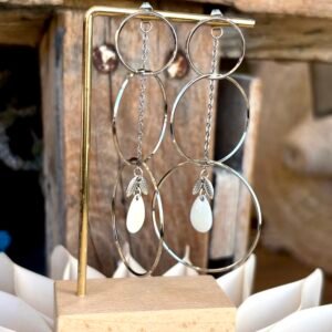 Boucles d'oreilles ROMY blanc