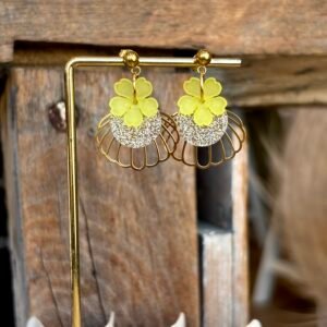 Boucles d'oreilles GINA jaune