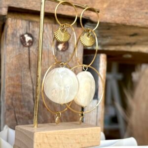 Boucles d'oreilles ALANA blanc