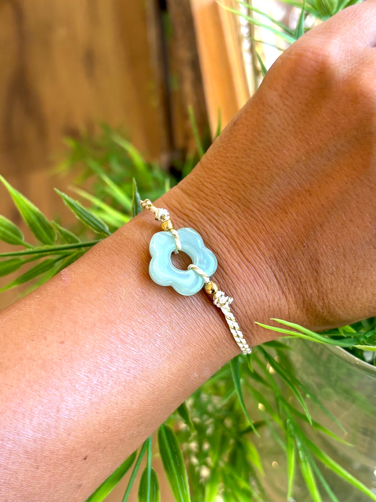 Bracelet LUANA vert d'eau