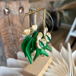 Boucles d'oreilles UMA vert