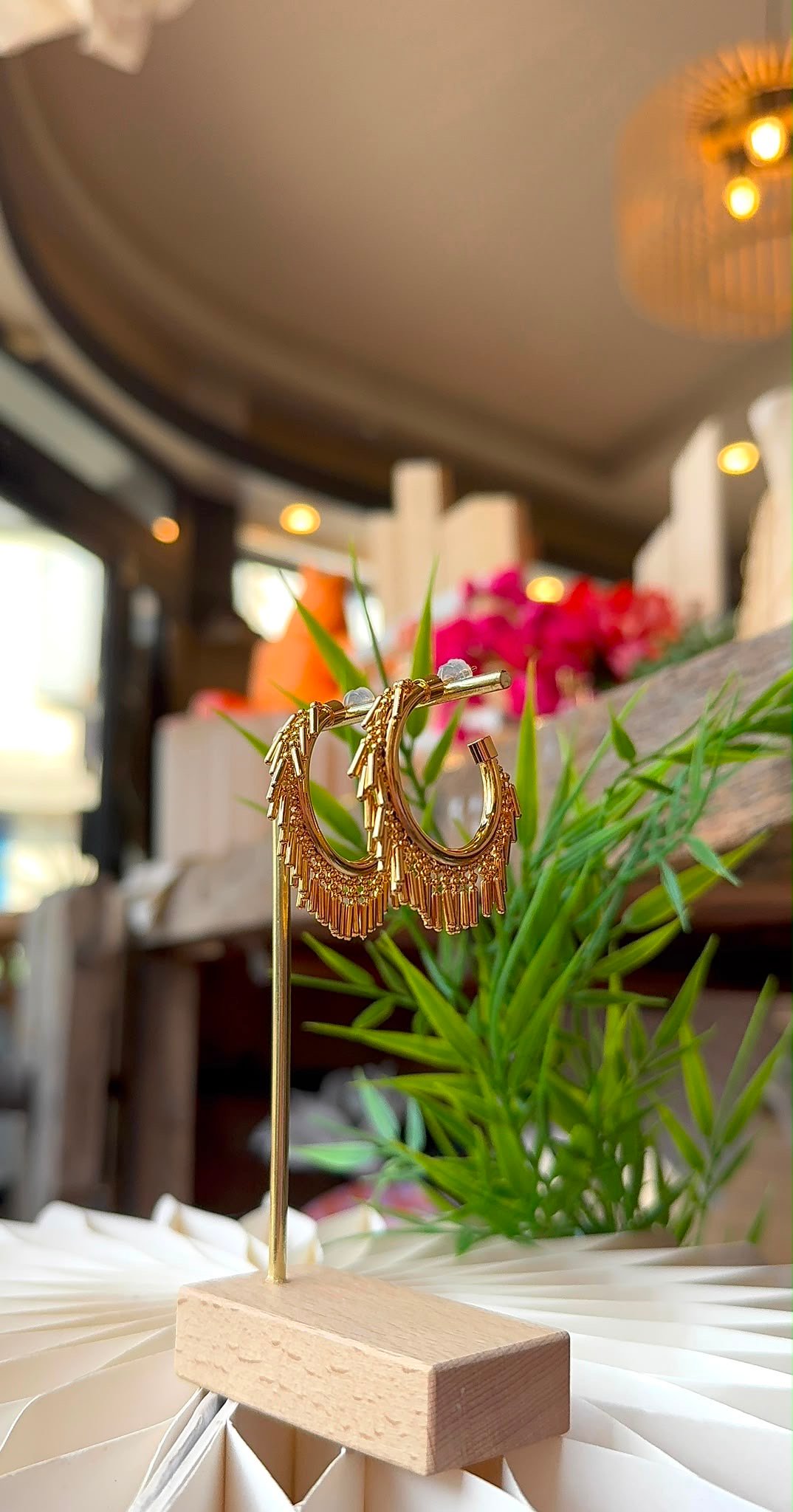 Boucles d'oreilles PUNTACANA doré