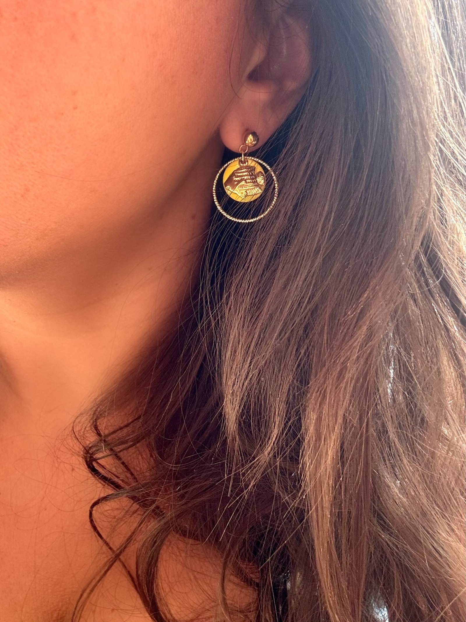 Boucles d'oreilles ALIX noir – Image 2