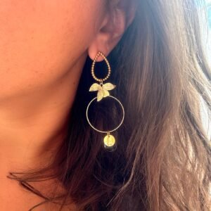 Boucles d'oreilles BRENDA noir