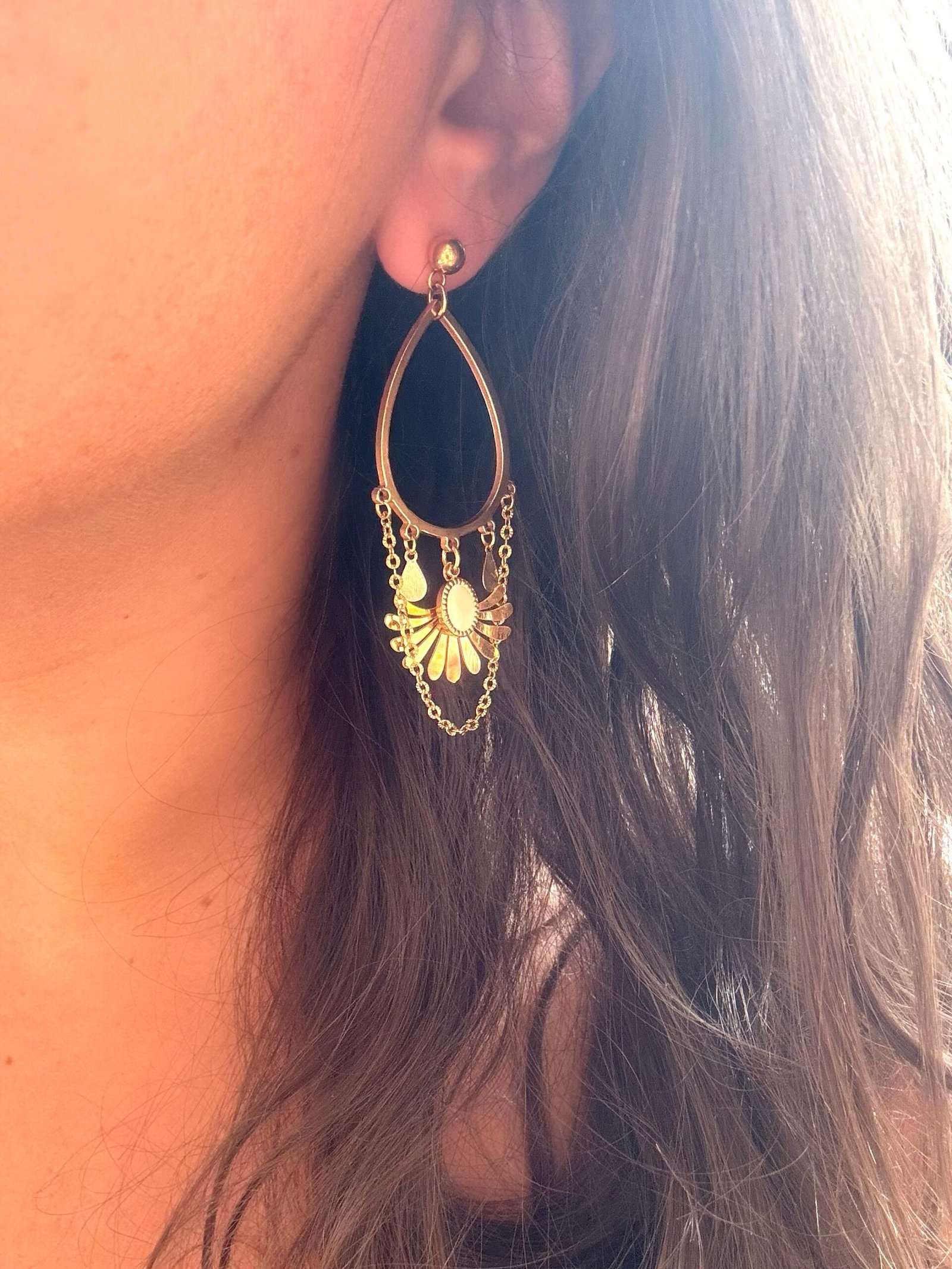 Boucles d'oreilles JULIETTE blanc