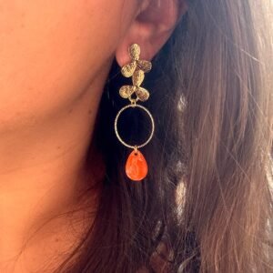 Boucles d'oreilles CAMILLE orange