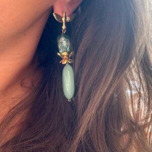 Boucles d'oreilles JODIE vert