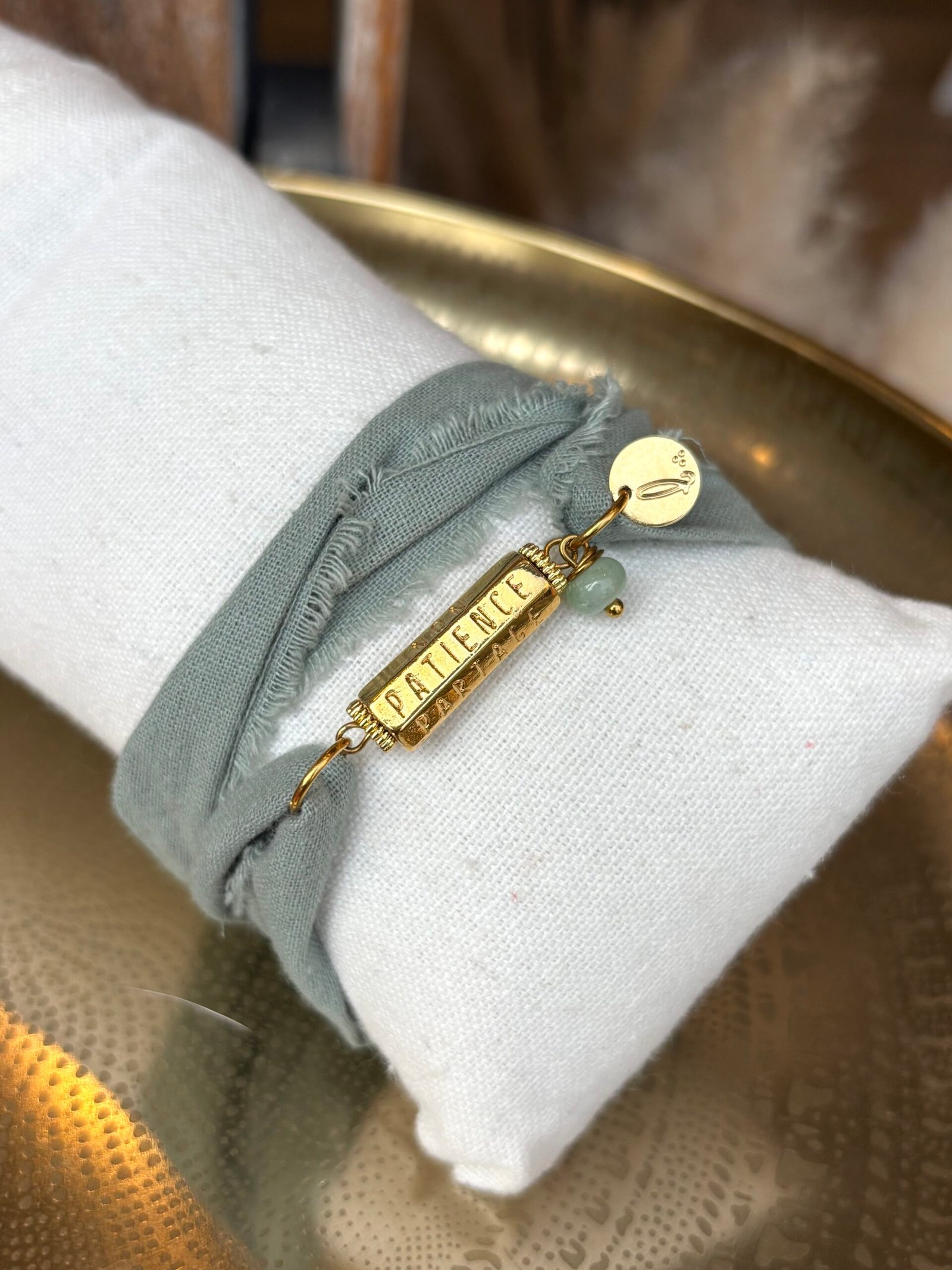 Bracelet EVIDENCE tissus vert – Image 3