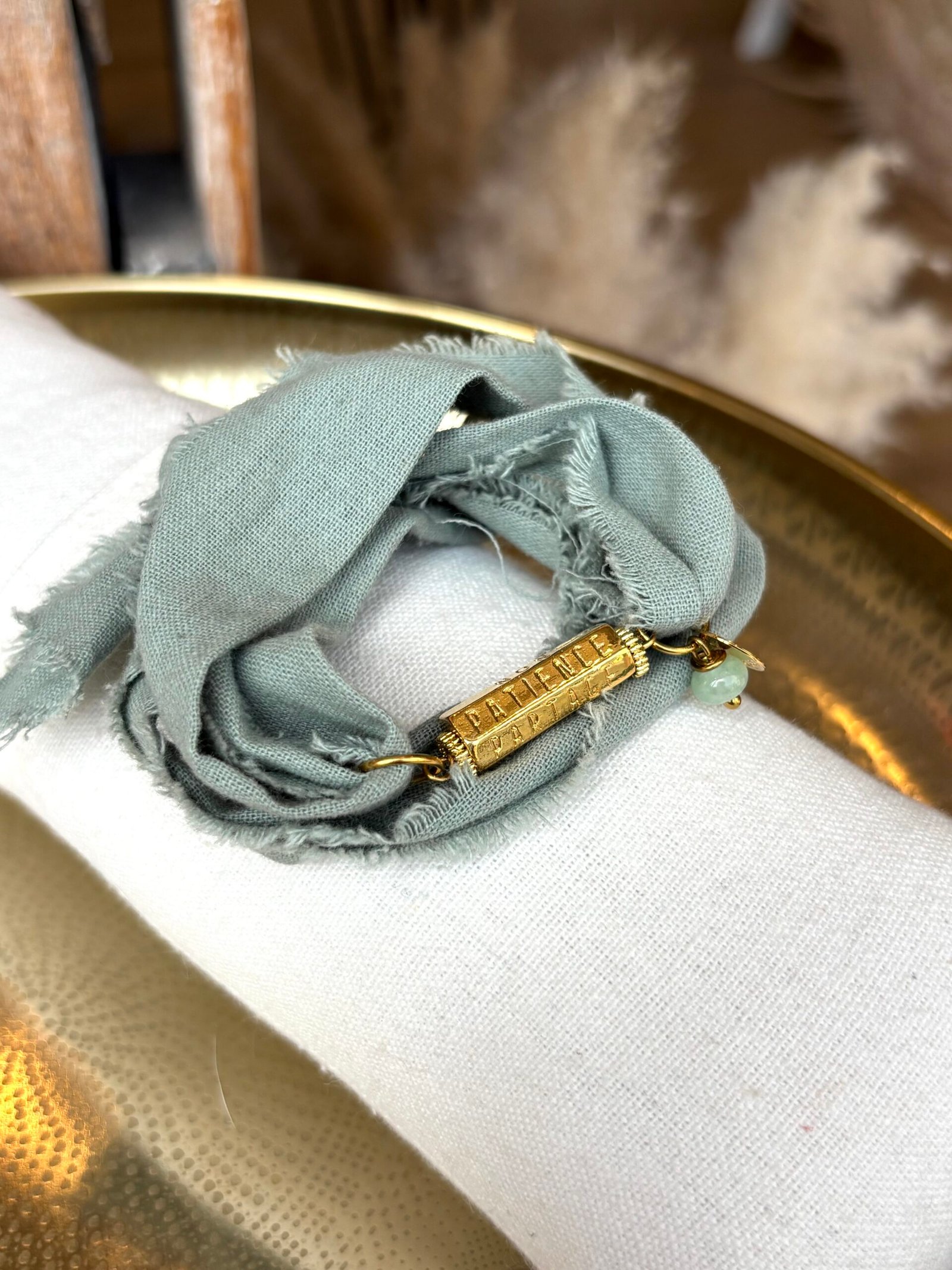 Bracelet EVIDENCE tissus vert – Image 2