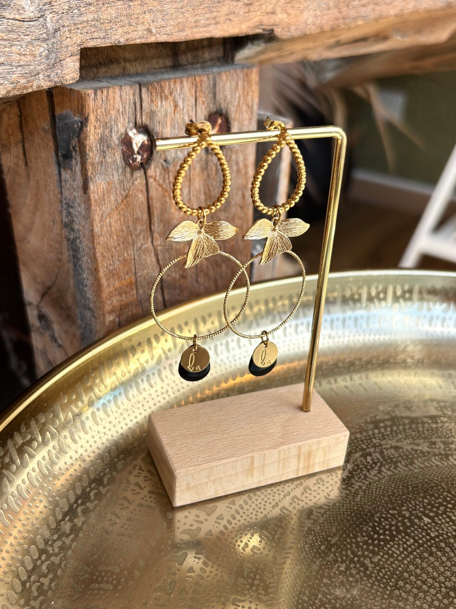 Boucles d'oreilles BRENDA noir – Image 2