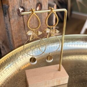 Boucles d'oreilles BRENDA blanc