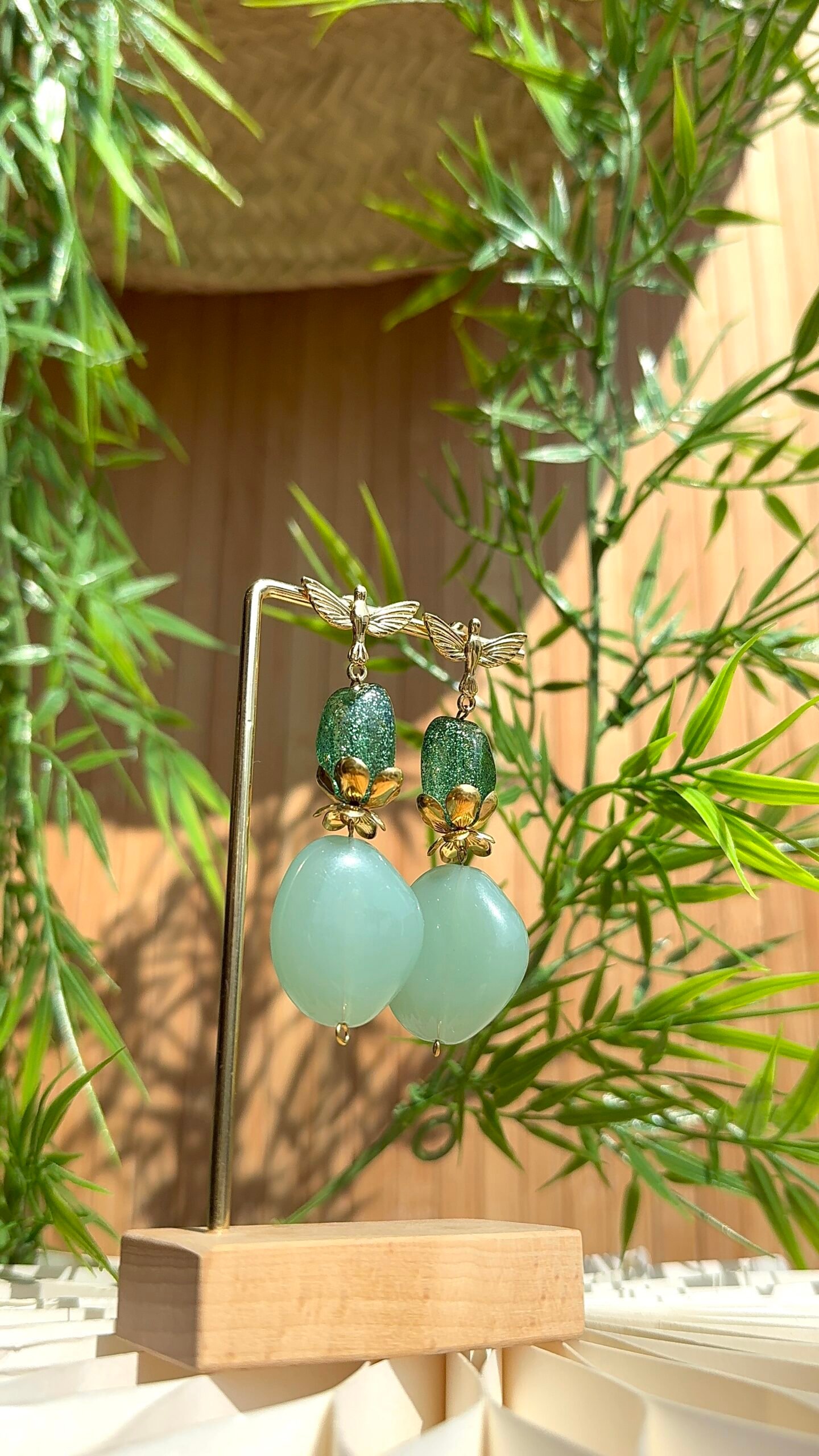 Boucles d'oreilles JODIE vert – Image 2