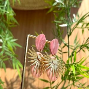 Boucles d'oreilles ENZA rose