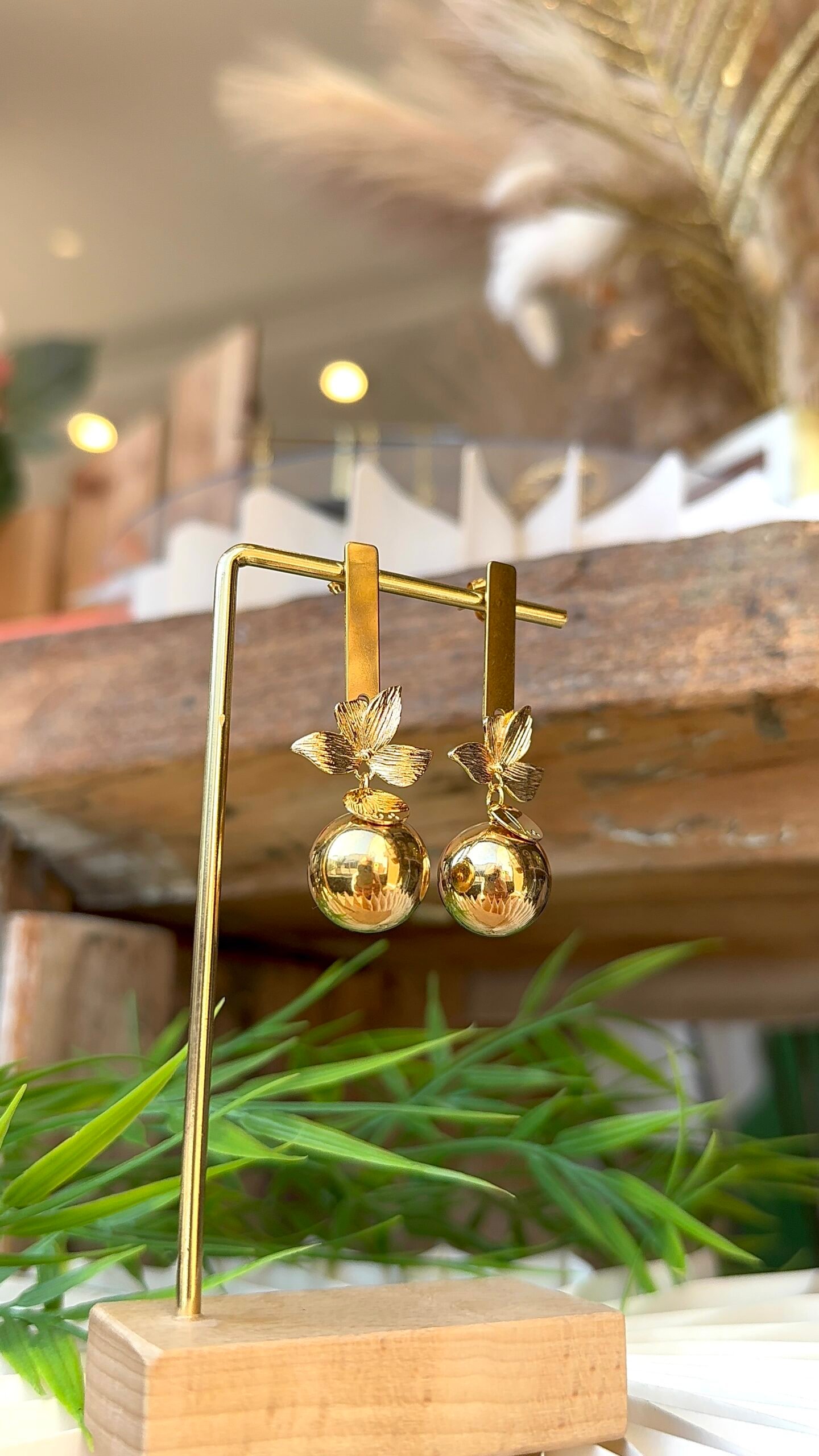 Boucles d'oreilles BILLIE doré – Image 2