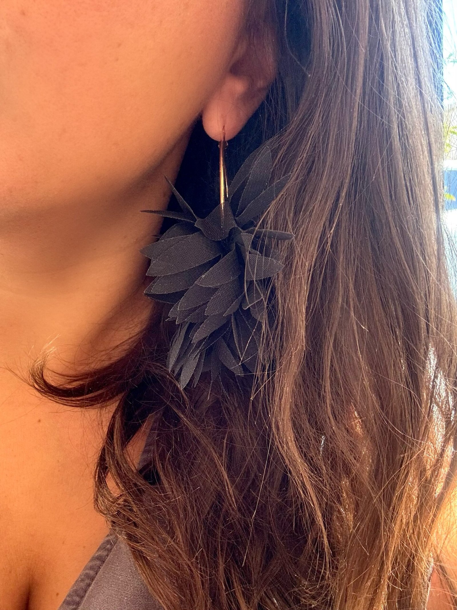 Boucles d'oreilles CAPRI noir