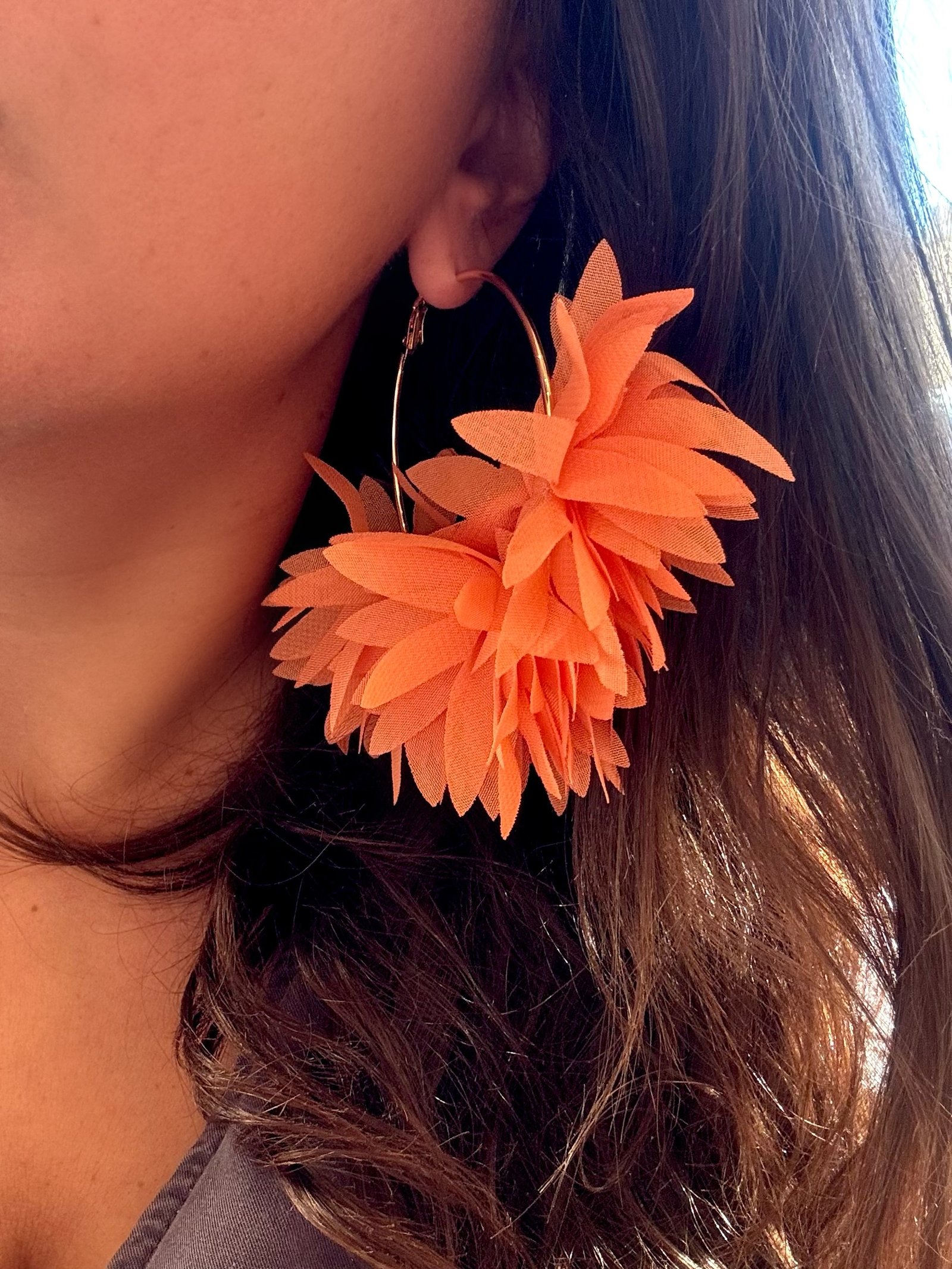 Boucles d'oreilles CAPRI orange