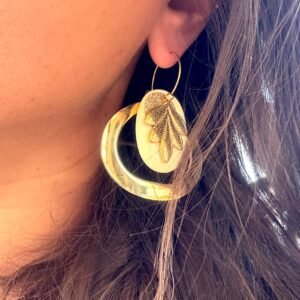 Boucles d'oreilles ASMA beige