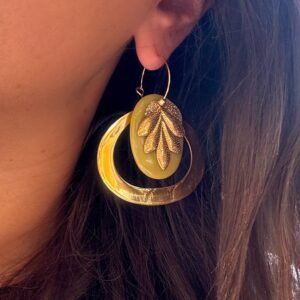 Boucles d'oreilles ASMA vert
