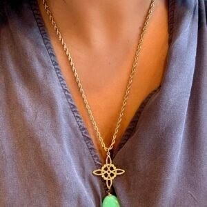 Collier long vert