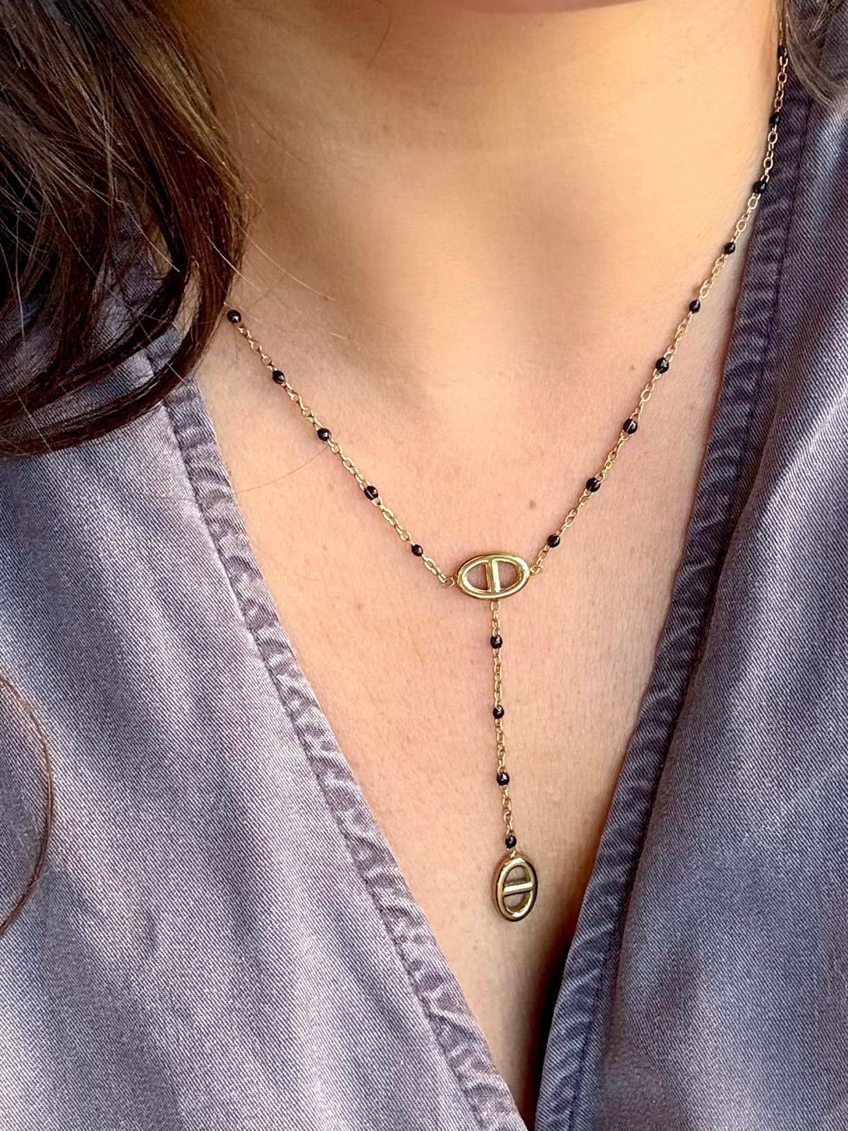 Collier PETIYE noir – Image 2