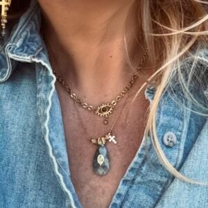Collier ARIA marron