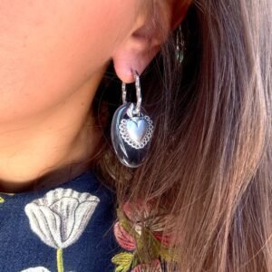 Boucles d'oreilles ABBY gris