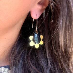Boucles d'oreilles KEYA noir