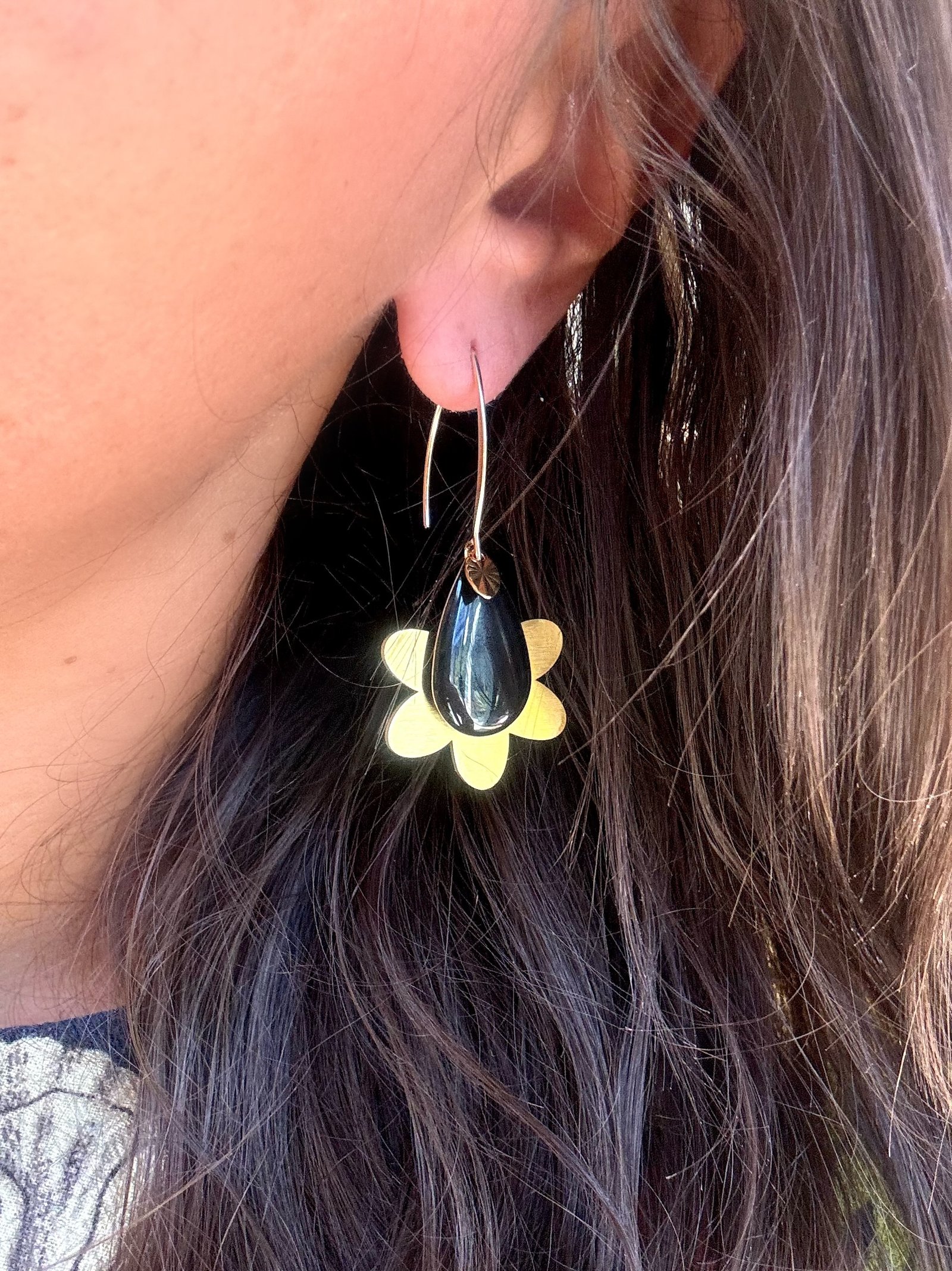 Boucles d'oreilles KEYA noir