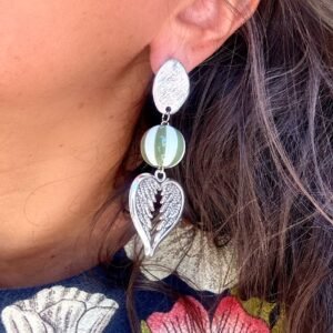 Boucles d'oreilles SILOE kaki