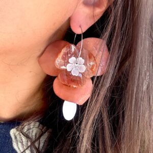 Boucles d'oreilles ODILE marron