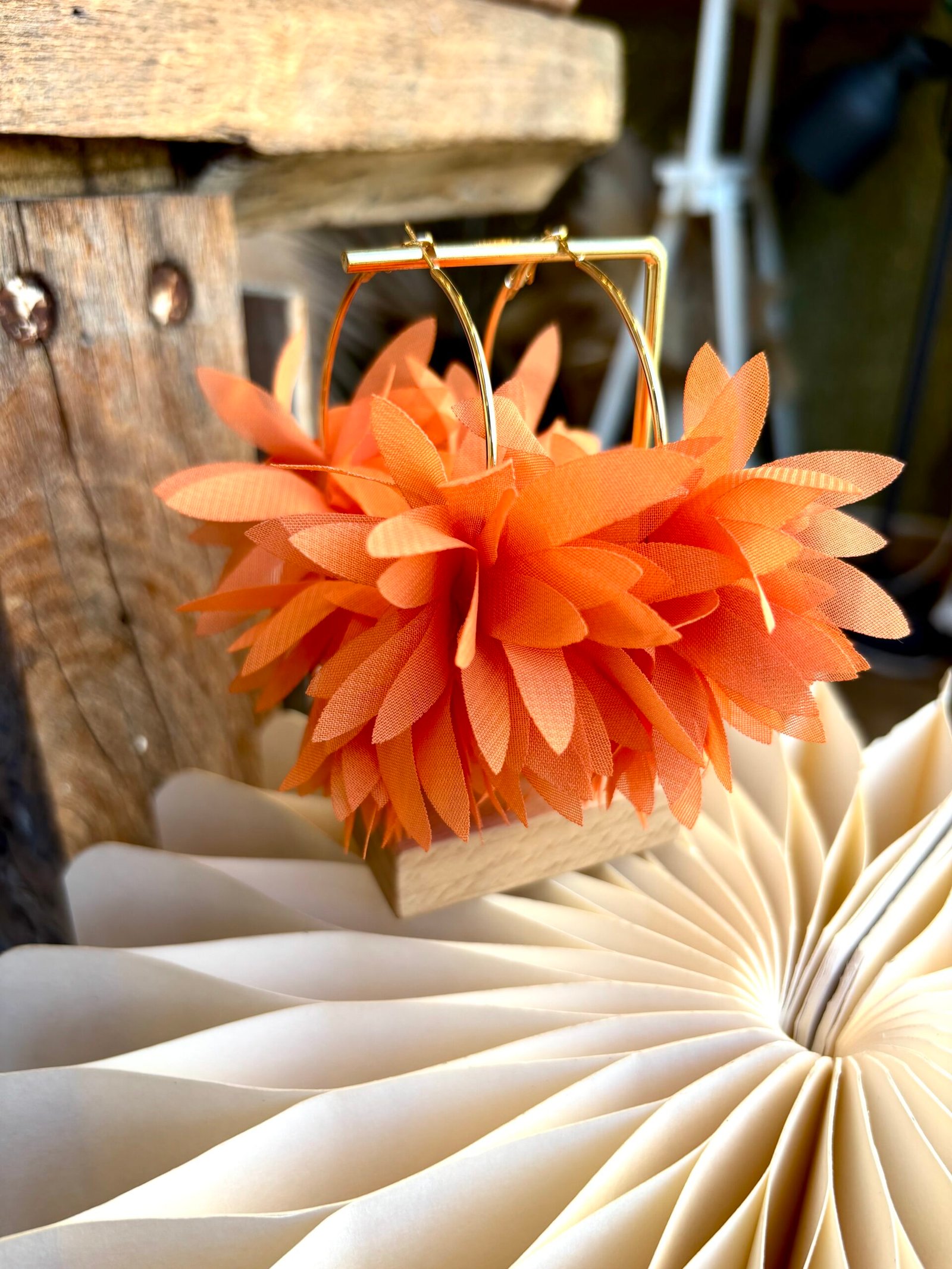 Boucles d'oreilles CAPRI orange – Image 2