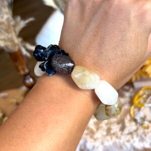 Bracelet MARYNN beige, noir