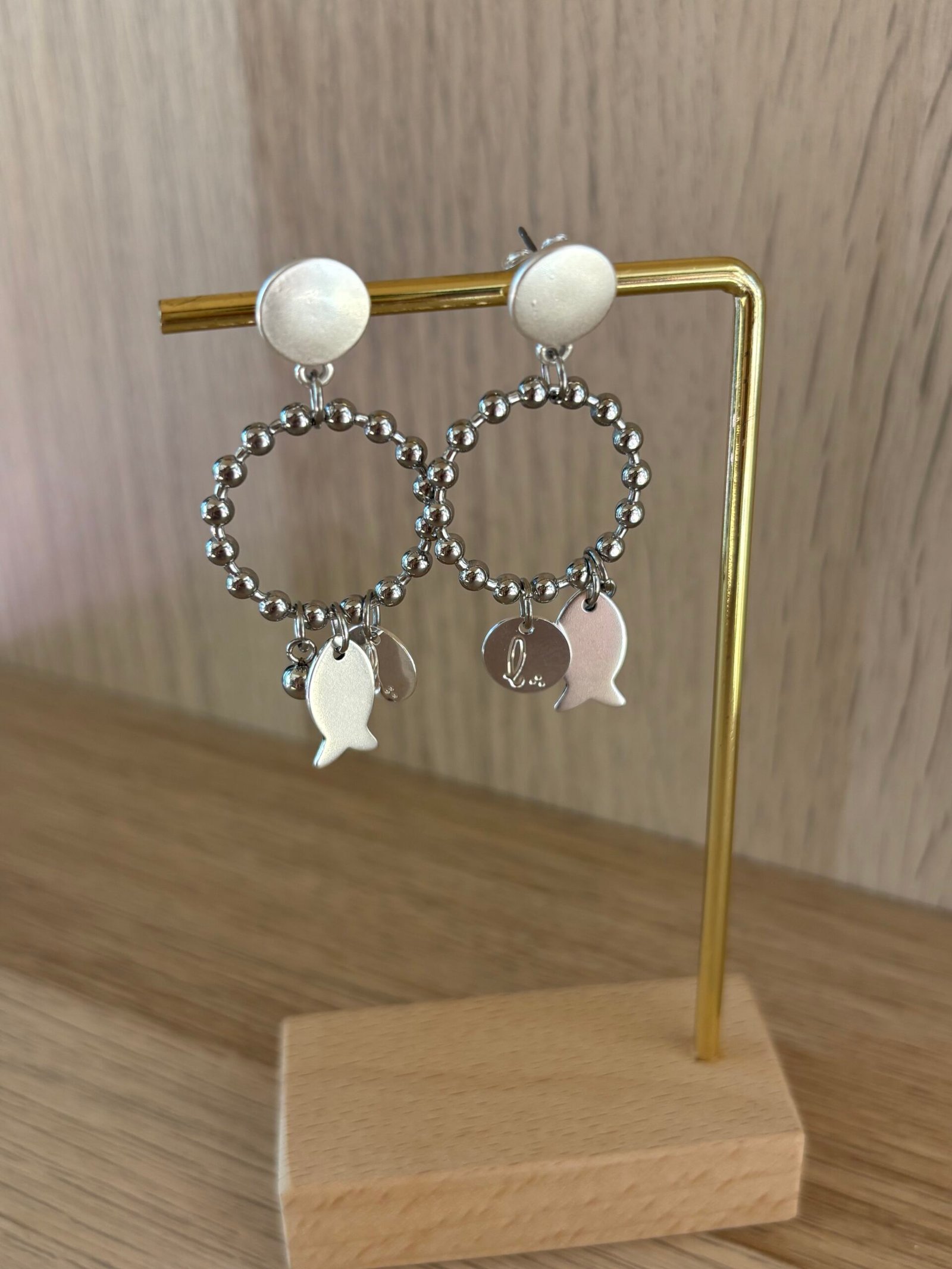 Boucles d'oreilles SAMYE argenté – Image 2
