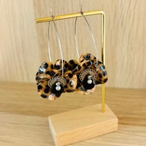 Boucles d'oreilles TESSA marron