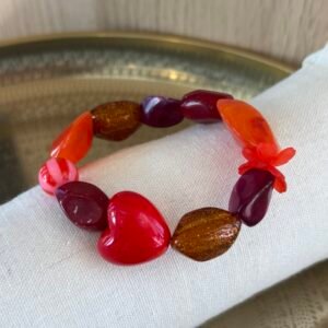 Bracelet SOLEIL nuance de rouge