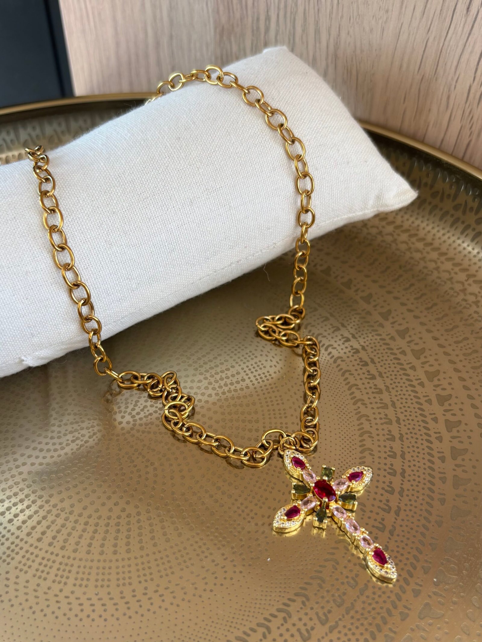 Collier long SOFIA rose